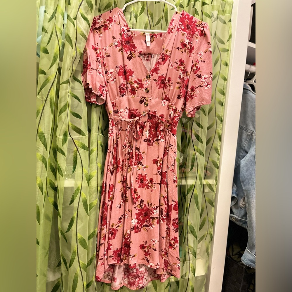 Pink Floral Dress